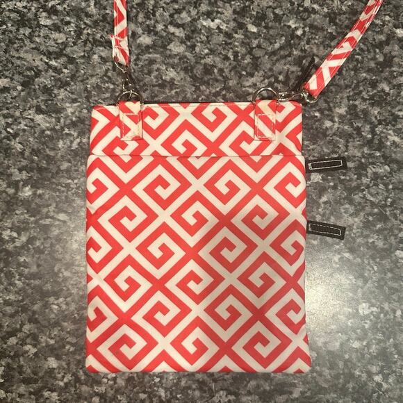 Scout Orange & White Crossbody Purse - Picture 3 of 4